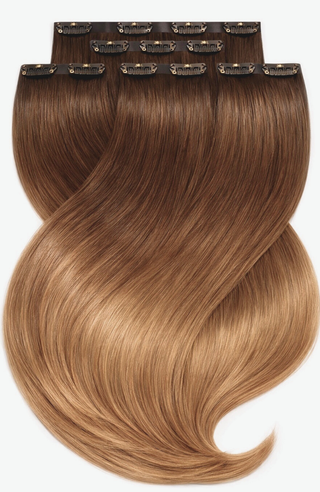 Extensions à clips Rubin–100 % cheveux humains–Blond foncé–Diamond Line