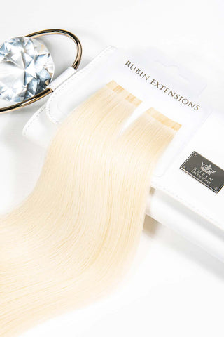Extensions kératine mèches de cheveuxBlond Platine Ligne Premium