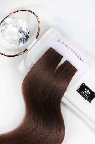 Extensions kératine Mèches de cheveux châtain-Foncé Gamme Pro-Deluxe