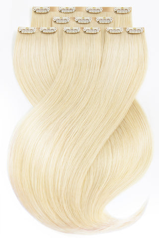Extensions à clips Luxury Diamond Line Blond Platine
