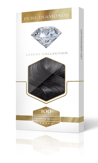 Extensions à clipserNoir Ligne de luxe Pure Diamond